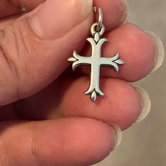 James Avery Jewelry - James Avery Retired Fluer De Lis Cross Charm